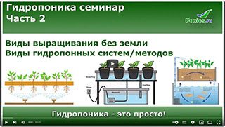 Гидропоника - это просто. Семинар, часть 2